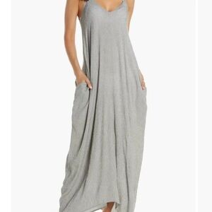 ELAN Elegant Gray Maxi Dress: swimsuit cover up PERFECT for vacation    Size sma